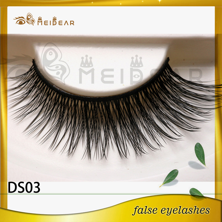 Factory supply private label custom package fiber 3d silk lashes